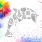 Mandala Dauphin Coloriage Animaux marins Anti-stress de haute qualité - iColorify