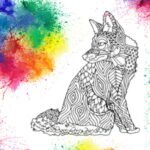 Mandala Loup un Dessin Haute Définition, Coloriage animaux Canidé gratuit - iColorify