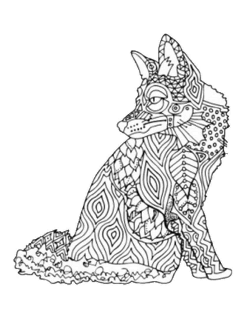 Mandala Loup un Dessin Haute Définition, Coloriage animaux Canidé gratuit - coloriage-dessin-mandala.com