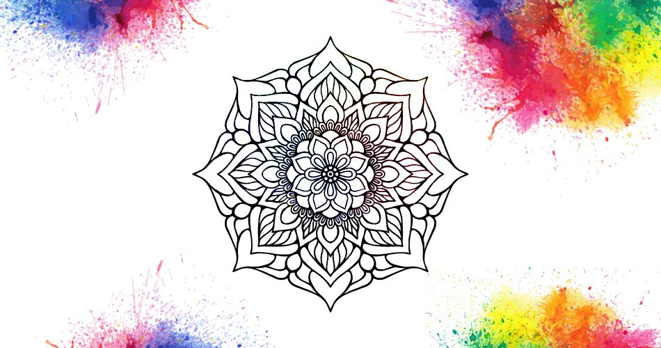 Mandala Fleur un mandala pattern Floral, Coloriage Anti-stress de Haute Définition Gratuit sur iColorify.com