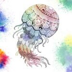 Mandala Méduse appelé Médusa ou Gorgone un Coloriage Anti-stress, un Dessin Haute Définition gratuit sur iColorify.com