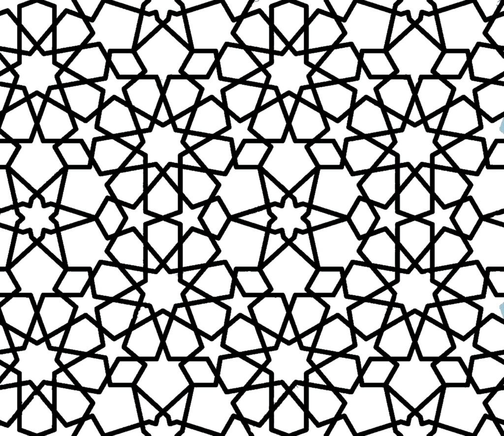 Pattern Islamique, un dessin Art Pattern Arabe, Coloriage Haute Définition gratuit sur iColorify- (5)