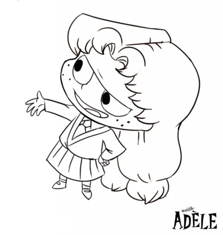 Coloriage Mortelle Adèle 5